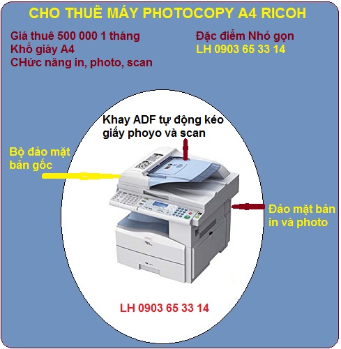 Cho thuê máy photocopy A4 quận 1
